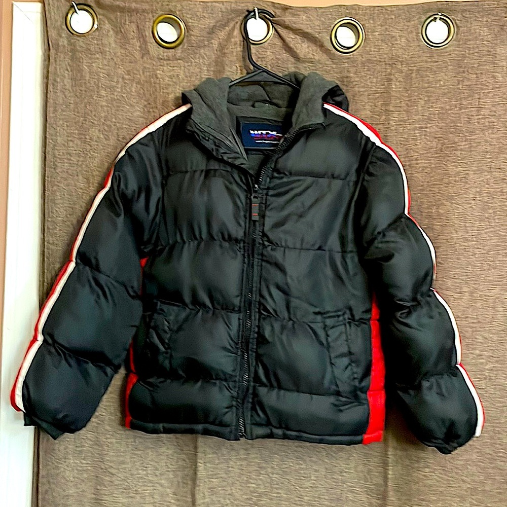 KIDS WINTER PUFFER HOODED JACKET